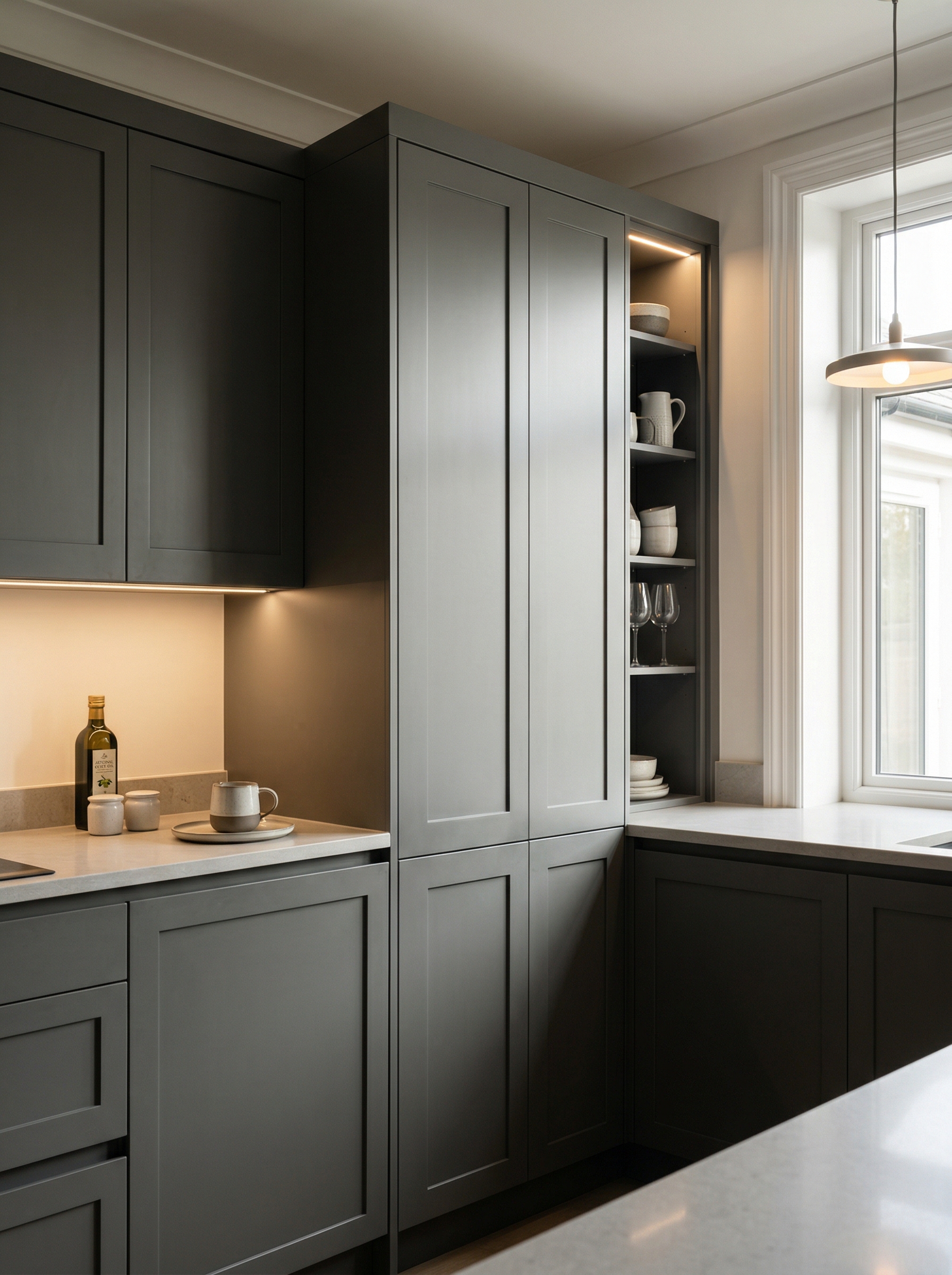 portrait2_600x800 Bespoke kitchen installation, full-height cabinetry and considered storage design