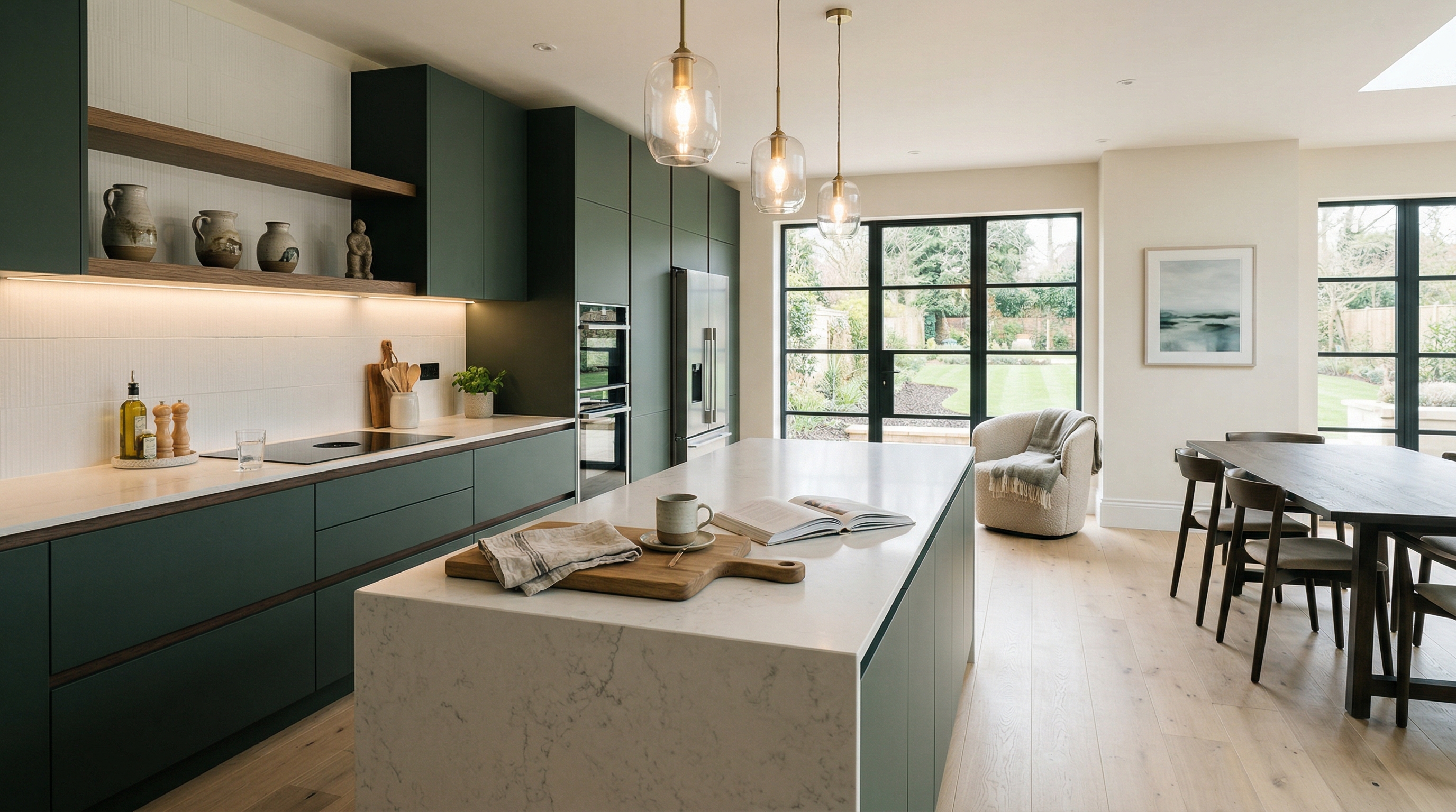 hero2_1200x675 Mastercraft bespoke kitchen in Warminster, wide architectural view showing room volume and design quality