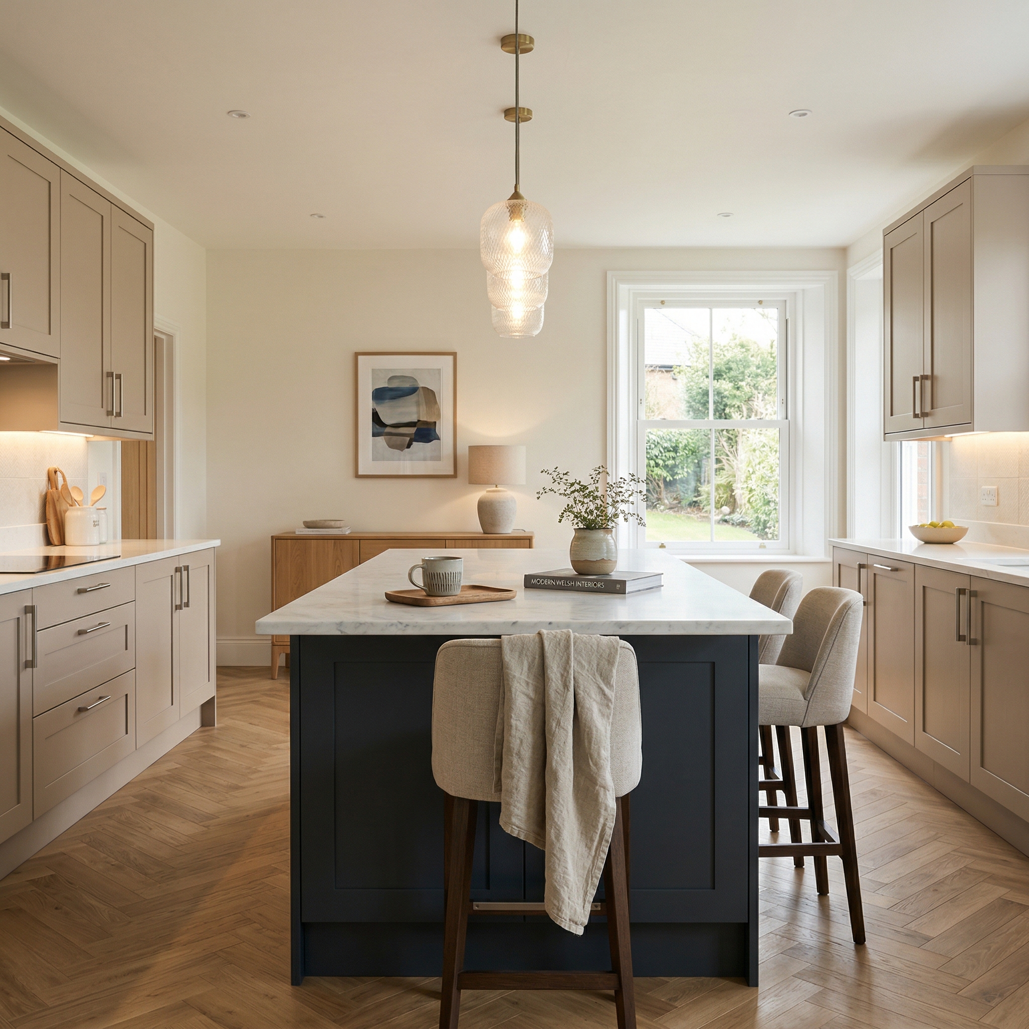 square1_800x800 Bespoke kitchen island detail, modern shaker cabinetry with quality joinery
