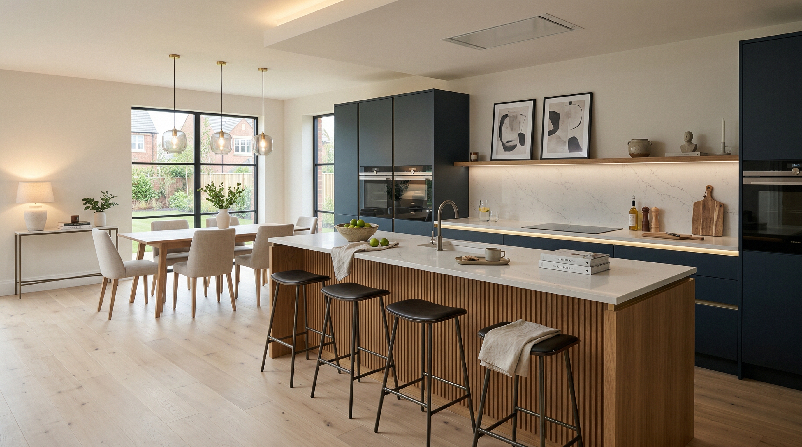 hero2_1200x675 Mastercraft bespoke kitchen in Whitley Bay, wide architectural view showing room volume and design quality