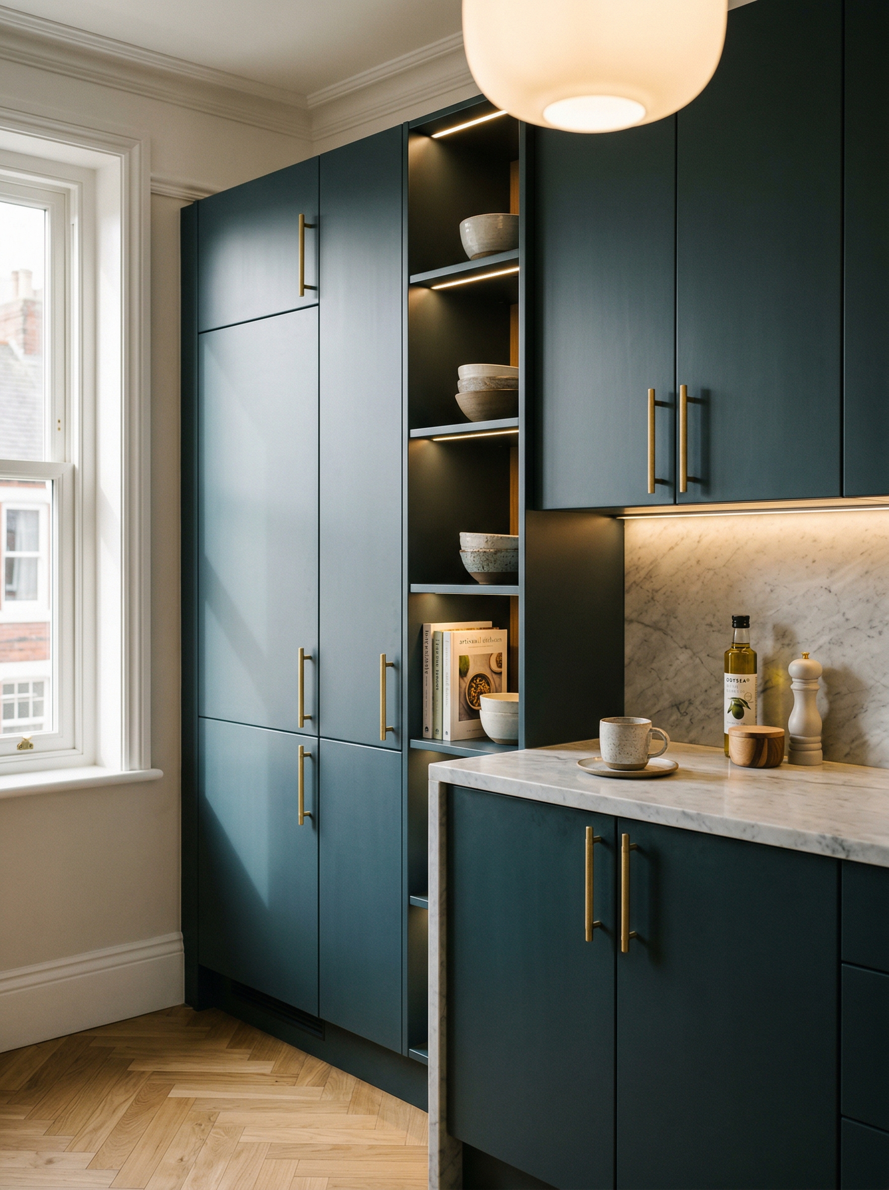 portrait2_600x800 Bespoke kitchen installation, full-height cabinetry and considered storage design