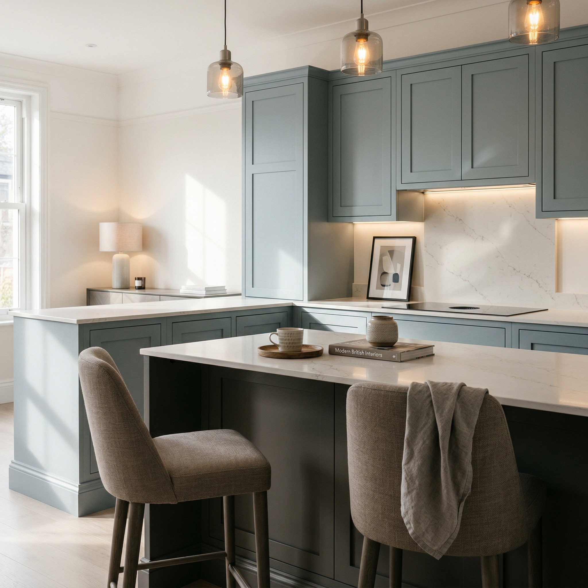 square1_800x800 Bespoke kitchen island detail, contemporary in-frame cabinetry with quality joinery