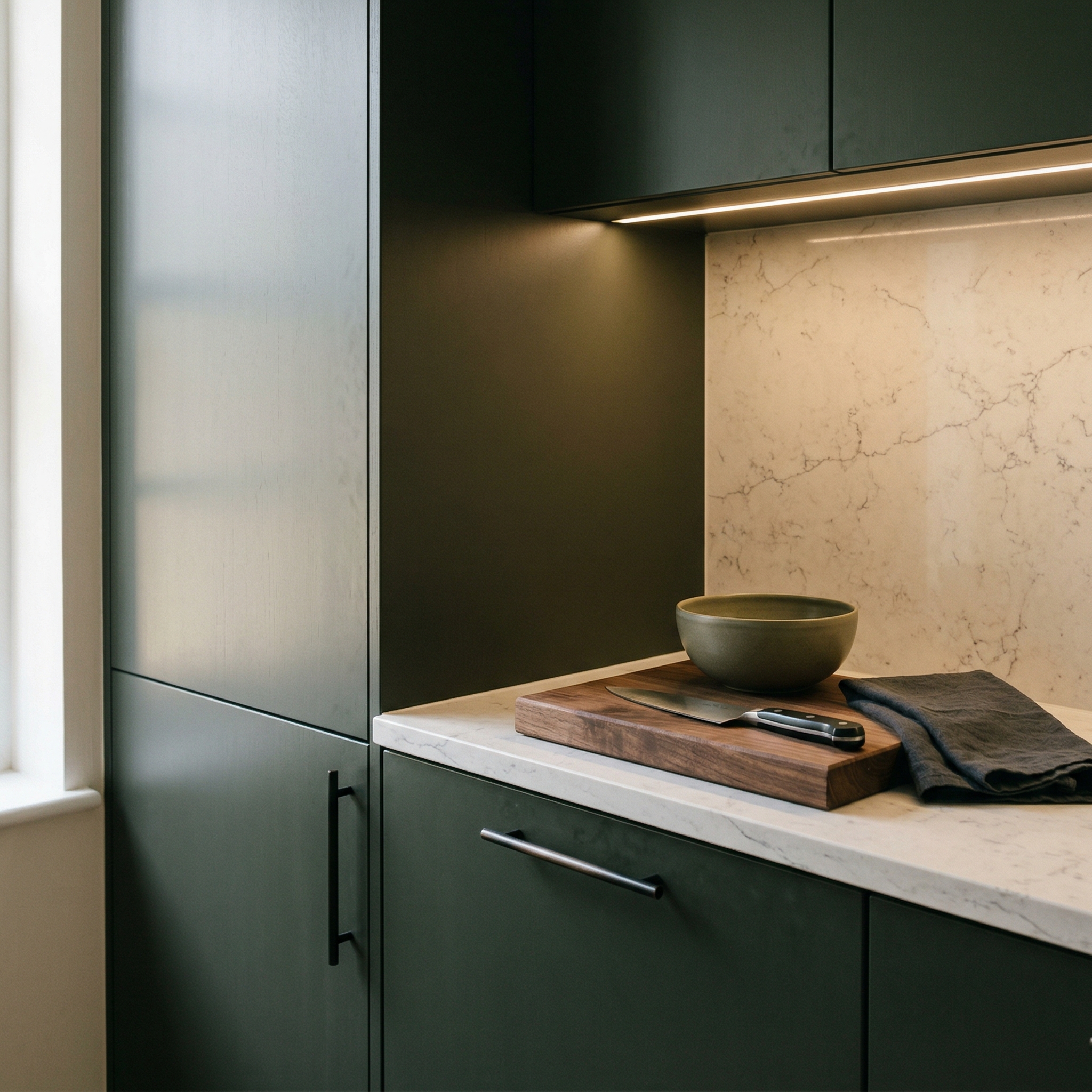 Mastercraft kitchen in Wimbledon, bespoke design, quality craftsmanship, installed by our own team